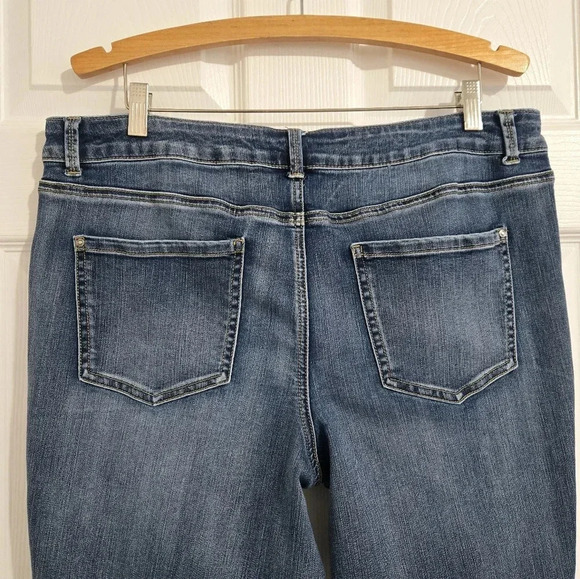 Maurices Everflex Highrise Women's Jeans Sz 18 Skinny Ankle Dark Wash Plus Size - Picture 7 of 13